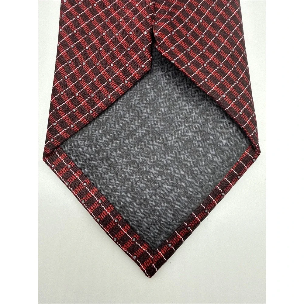 Men's Bocara Tie Necktie Red Black & Blue 100% silk‎ 60